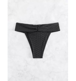 Women Bikini Bottoms Fruncido Liso