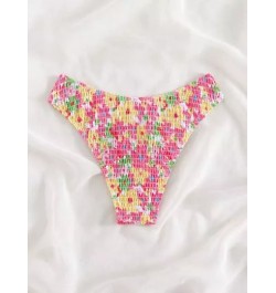 Bottom de bikini floral Smocked