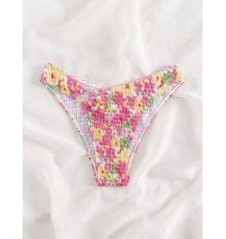 Bottom de bikini floral Smocked