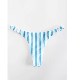 Bottom de bikini de rayas verticales