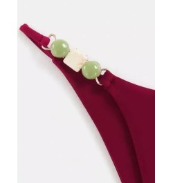 Bottom de bikini con diseño de cuenta