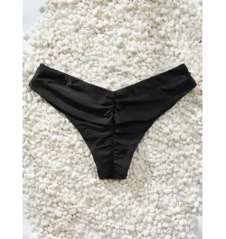 Bottom de bikini fruncido