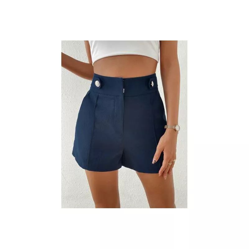 SHEIN Privé Shorts con diseño de botón