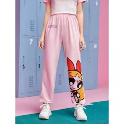 The Powerpuff Girls |  Pantalones deportivos con estampado de dibujos animados