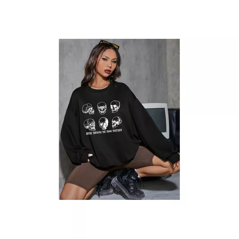 Sudaderas de Mujer Halloween Frase Casual