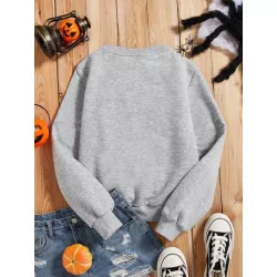 Sudaderas de Mujer Halloween Frase Casual