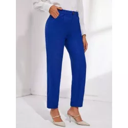 SHEIN BIZwear Pantalones de traje madre fit ropa de trabajo