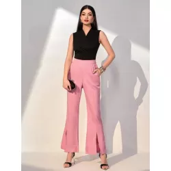 SHEIN Mulvari Pantalones de traje bajo con abertura pierna amplia