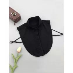 Cuello desmontable con bordado floral