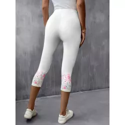 Clasi Leggings con estampado floral capri