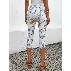 Leggings con estampado floral