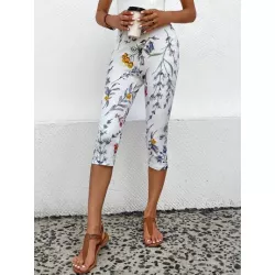 Leggings con estampado floral