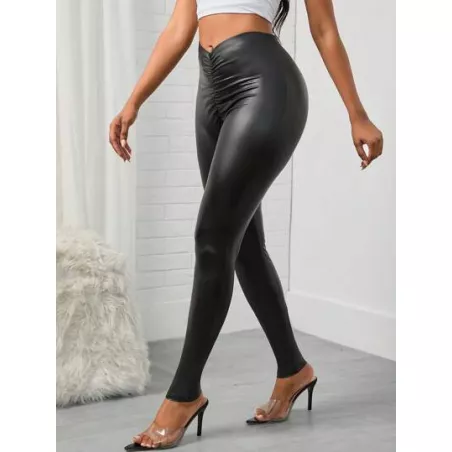 SHEIN SXY Leggings fruncido delantero