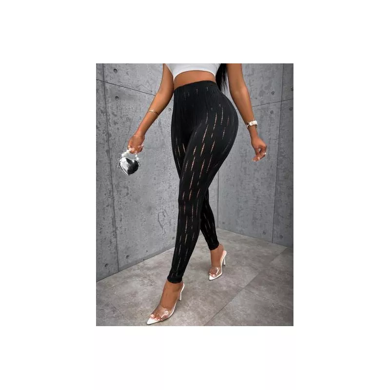 SHEIN Slayr Leggings unicolor con abertura