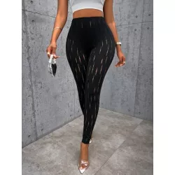 SHEIN Slayr Leggings unicolor con abertura