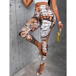 SHEIN Slayr Leggings con estampado de talle alto