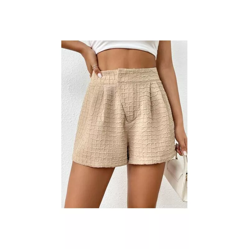 SHEIN LUNE Shorts con textura doblado detalle