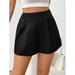 SHEIN LUNE Shorts con diseño de botón