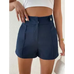 SHEIN Privé Shorts con diseño de botón