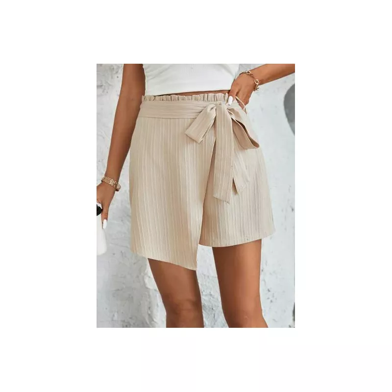 SHEIN LUNE Skort de cintura con volante con cinturón cruzado delantero