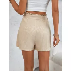 SHEIN LUNE Skort de cintura con volante con cinturón cruzado delantero