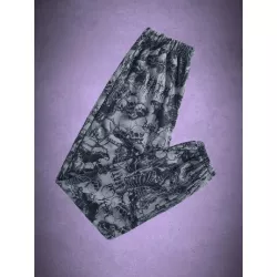 Goth Pantalones deportivos estampado de esqueleto