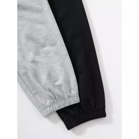 SHEIN EZwear 2 piezas Pantalones deportivos con estampado de letra de cintura con cordón