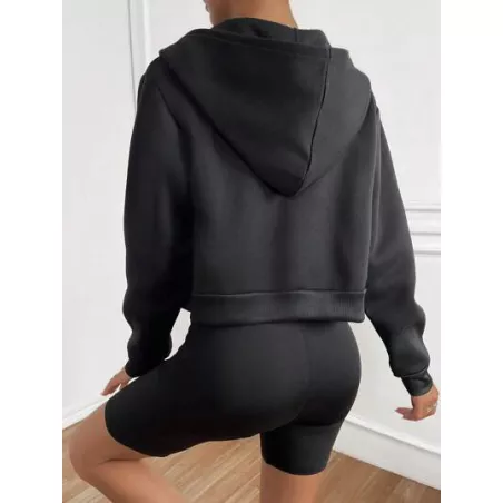 Sudaderas de Mujer Cremallera Bolsillo Gráfico Casual