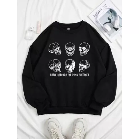 Sudaderas de Mujer Halloween Frase Casual