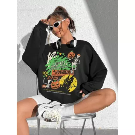 Sudaderas de Mujer Halloween Casual