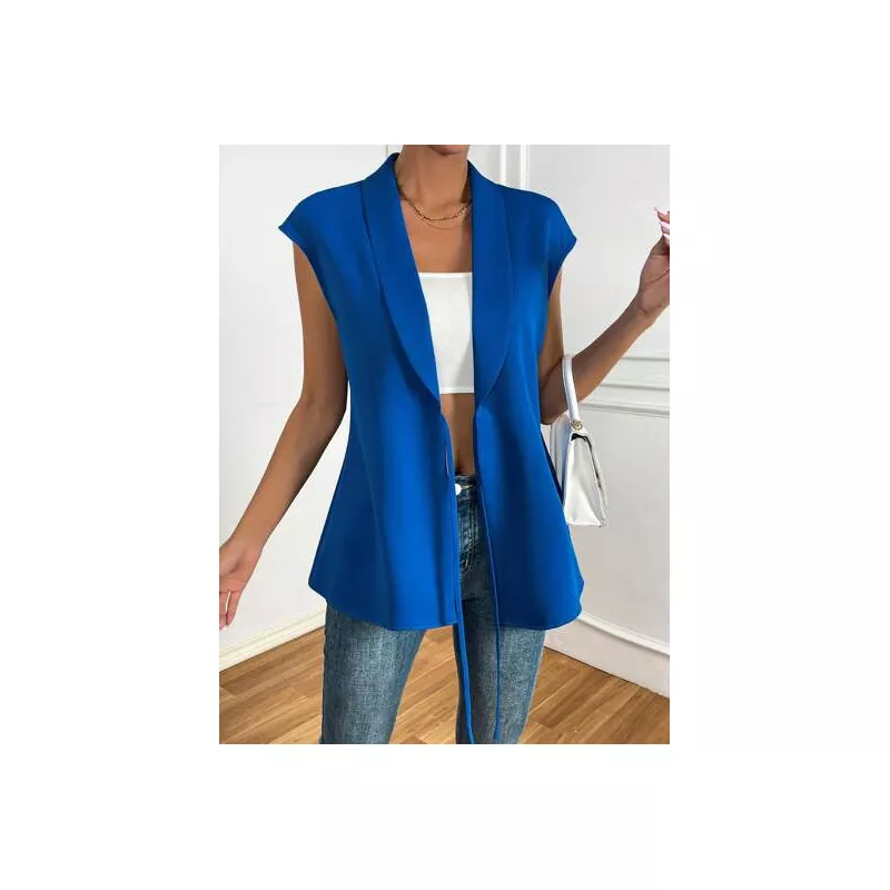 SHEIN Essnce Blazer chaleco de cuello esmoquin