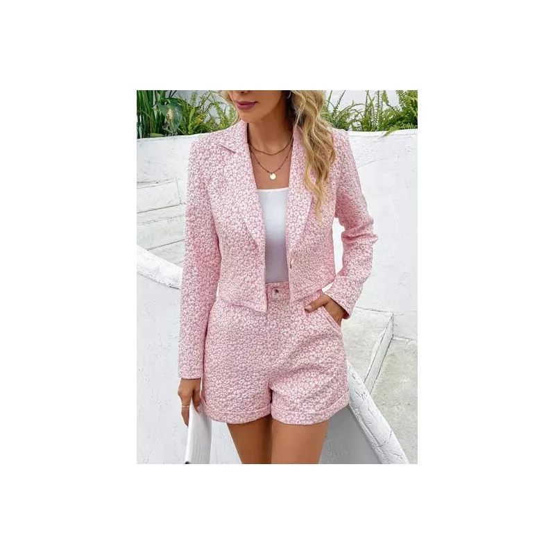 SHEIN Essnce con botón Blazer & Shorts