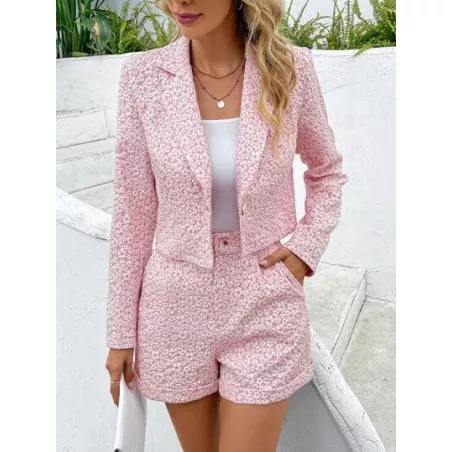 SHEIN Essnce con botón Blazer & Shorts