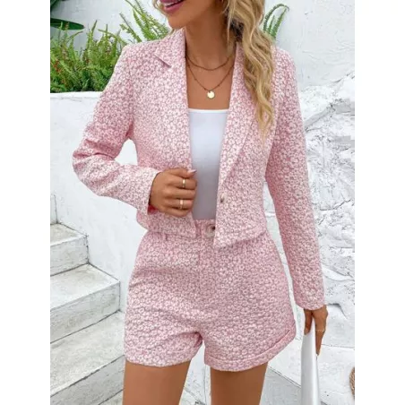 SHEIN Essnce con botón Blazer & Shorts