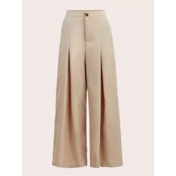 SHEIN MOD Pantalones de traje unicolor de pierna ancha