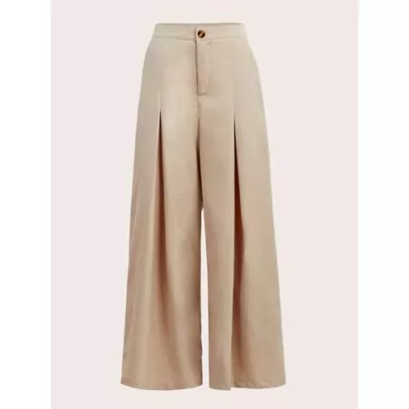 SHEIN MOD Pantalones de traje unicolor de pierna ancha