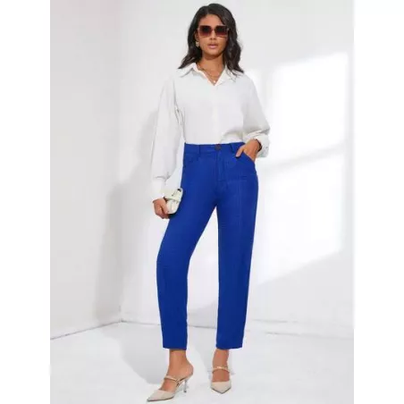 SHEIN BIZwear Pantalones de traje madre fit ropa de trabajo