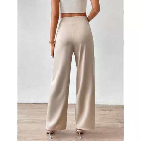 SHEIN Privé Pantalones de traje de talle alto de pierna ancha