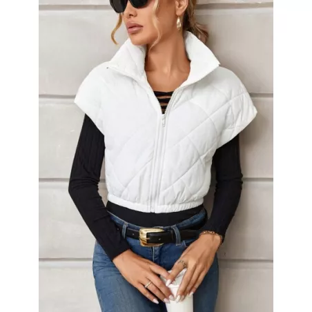 Abrigos de Invierno para Mujer Cremallera Liso Casual