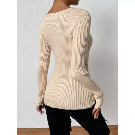 Jersey Canalé Liso Casual