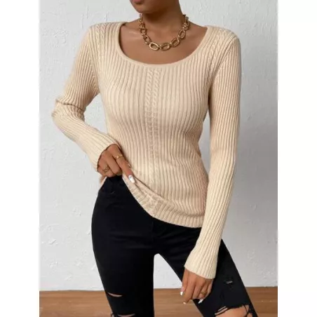 Jersey Canalé Liso Casual