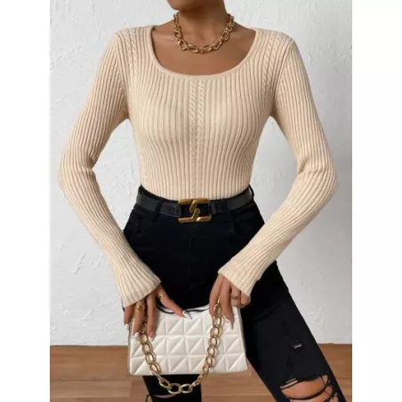 Jersey Canalé Liso Casual