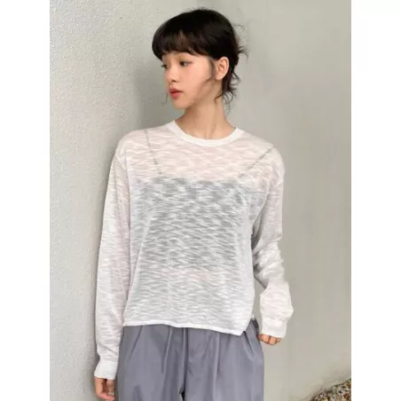 Jersey Partición Cordón de espalda Liso Casual