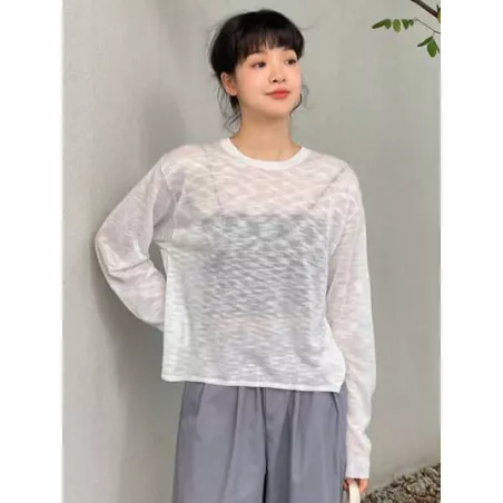 Jersey Partición Cordón de espalda Liso Casual