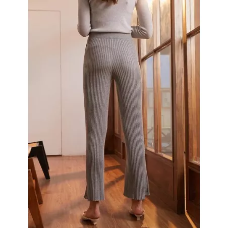 PREMIUM Pantalones tejidos de mezcla de lana