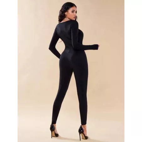 Unitards mujer Lazada Diamante de imitación Liso