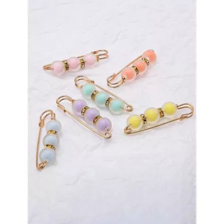 6 piezas/paquete de mujeres caramelo color cintura hebilla para ajuste ropa