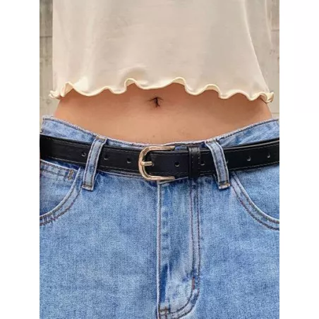 versátil decorativo Cinturón con elegante dorado hebilla , retro cintura Cinturón para de mujeres Jeans