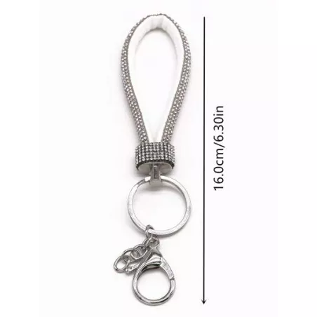 de moda espumoso con diamante de imitación incorporado Llavero Acollador Accesorio