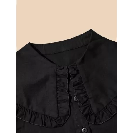 Cuello desmontable ribete fruncido